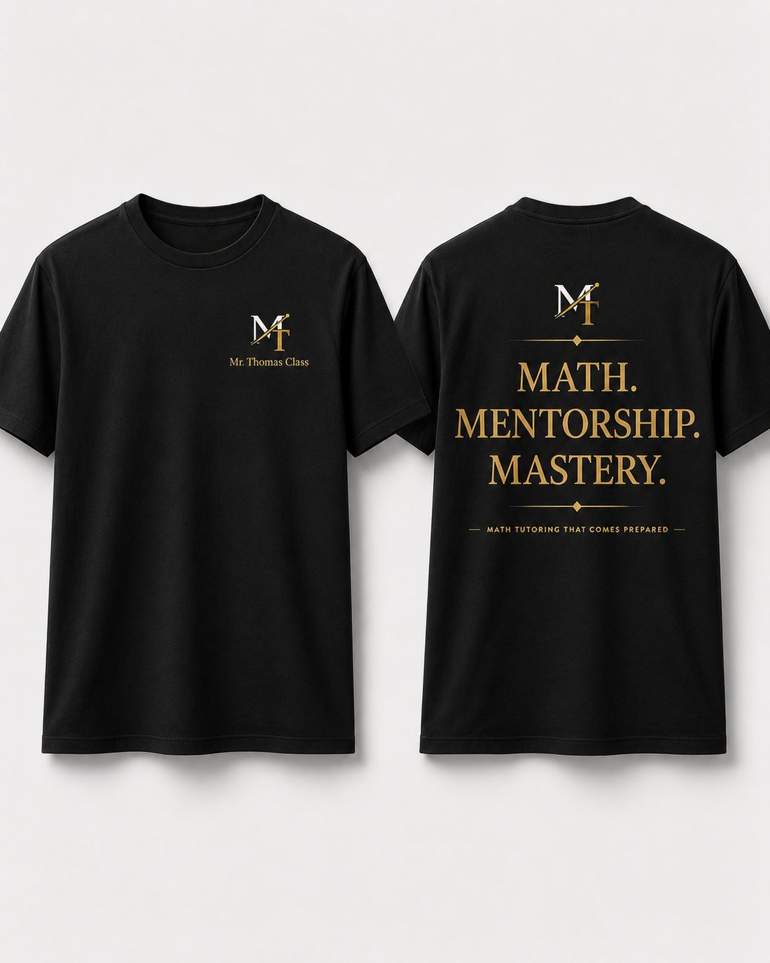 MRThomasClass black t-shirt apparel mockup